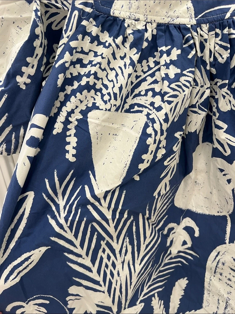 WHIT Blue and White Matisse-like Print Dress - Picture 9 of 10